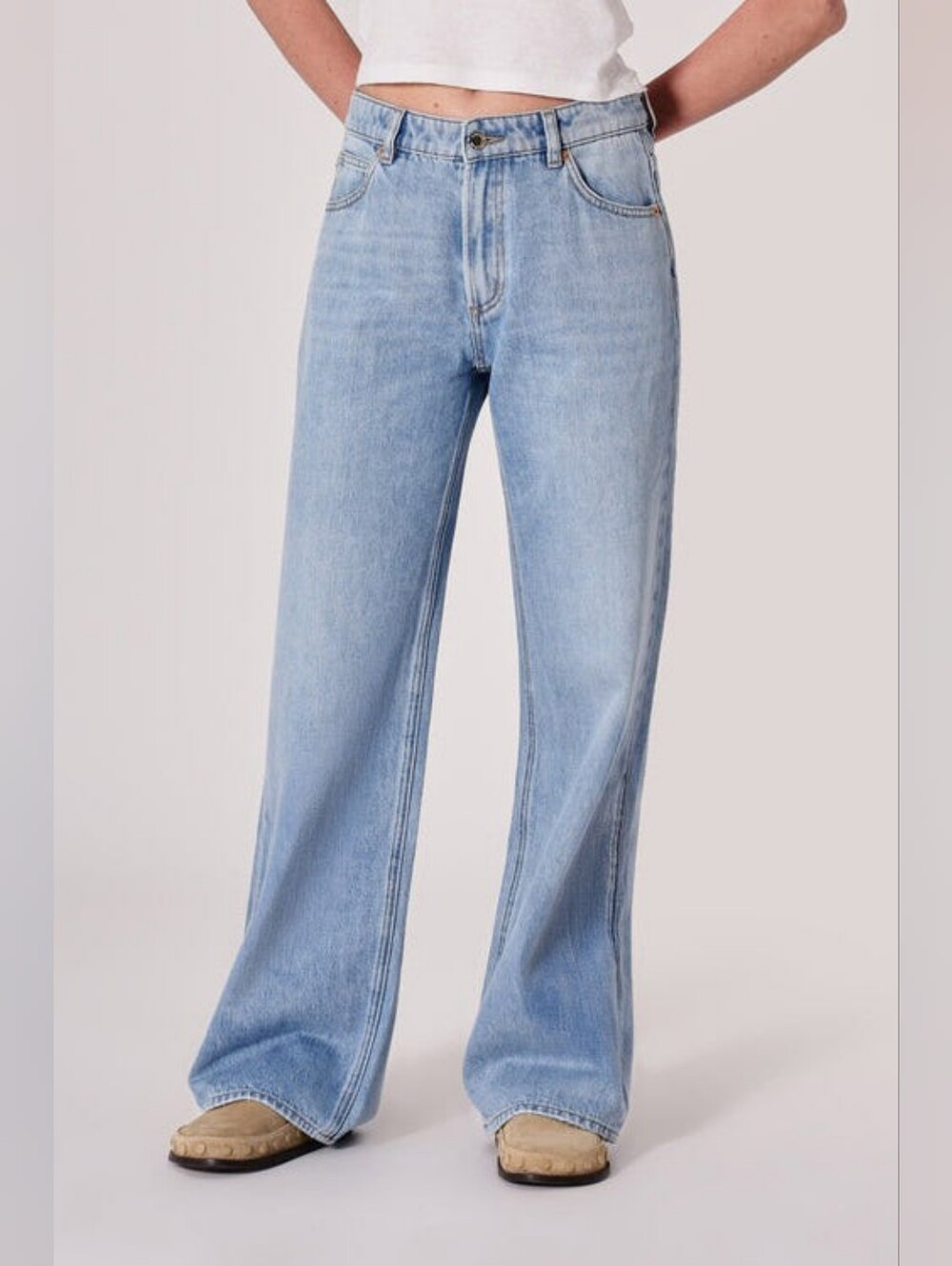 Rolla's Kate Baggy Light Blue Wide-Leg Women’s Jeans Size 26